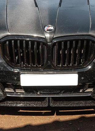 Ноздри 1 bar (2023-2026, черный глянец) для bmw x5 g05 2019–2026 гг