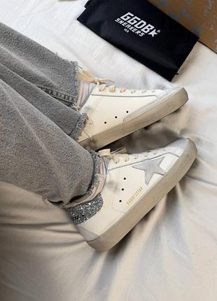 Golden goose white grey sparkles