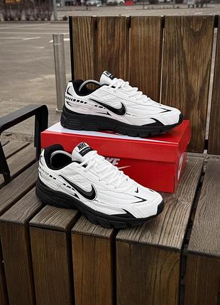 Кросівки nike initiator, біло чорні (сітка, літні)