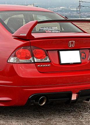 Задній дифузор dpt v-3 (під фарбування) для honda civic sedan viii 2006-2011 рр