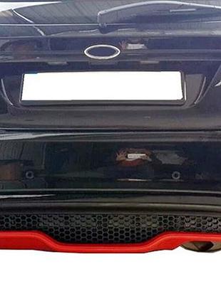 Задній дифузор dpt v-3 (hb, чорний мат) для ford fiesta 2008-2017 рр