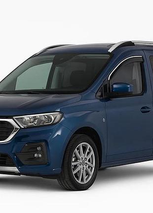 Вітровики з хромованим молдингом niken luxury (2 шт) для ford connect 2021- рр