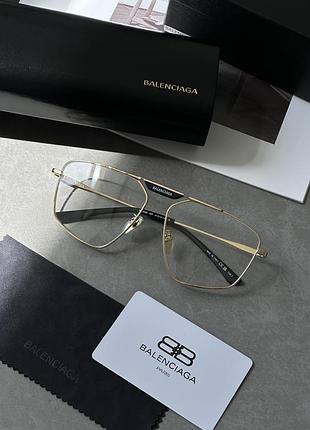 Очки баленсиага clear/gold bb0246s 003 61/15/145