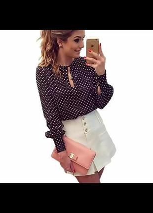 Блуза в горошок