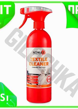 Ve очищувач текстилю nowax 750мл new version для тканин та килимів пінний очищувач від бруду та запахі n6w_ver