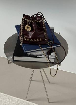 Chanel burgundy quilted calfskin mini 20 bag gold hardware магнітна коробка 23 х 22 х 6