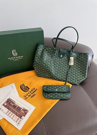 Goyard saint louis pm | green premium 44х27х13