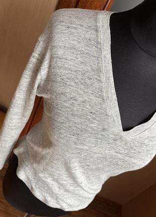 Massimo dutti лонгслів льон 2
