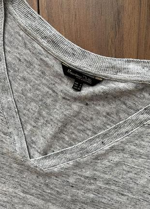 Massimo dutti лонгслів льон 7