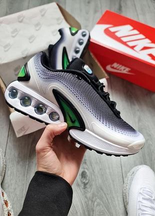 Мужские nike air max dn black white green