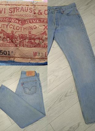 Джинсы levi's 501 w33l32