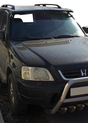 Козирьок на лобове скло (чорний глянець, 5мм) для honda crv 1996-2001 рр