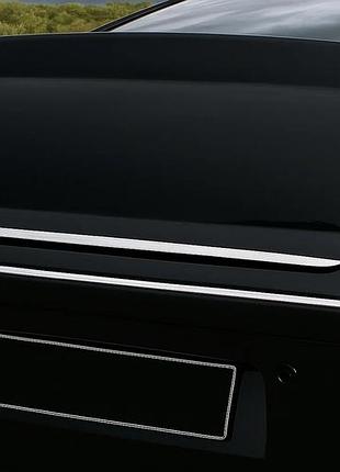 Накладка на багажник нержавейка carmos - турецкая нержавеющая сталь для peugeot 407 2004-2011 гг