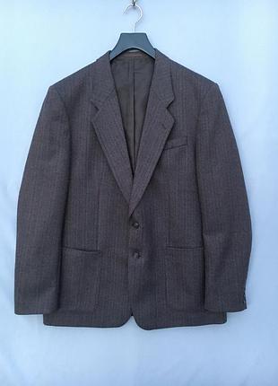 Блейзер чоловічий white river tweed 54-56 100% вовна піджак вовняний в ялинку і смужку