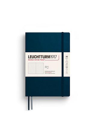 Блокнот leuchtturm1917 середній м'яка обкладинка deep sea крапка (372205)