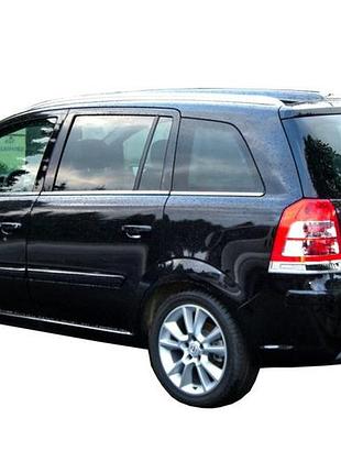 Зовнішня окантовка стекол (8 част., нерж) carmos - турецька сталь для opel zafira b 2005-2011 рр