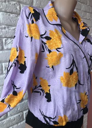 Сорочка - блуза на запах - комбідрес боді2 фото