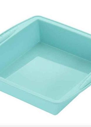 Форма для выпечки прямоугольная ardesto tasty baking 26*25*6см голубый, силикон тм ardesto