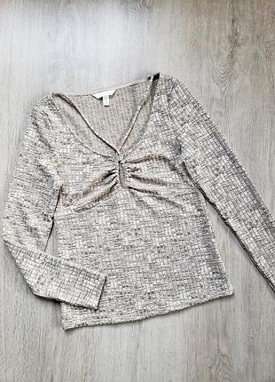 Лонгслив h&amp;m, трикотажная кофточка 10-12 р-ру.