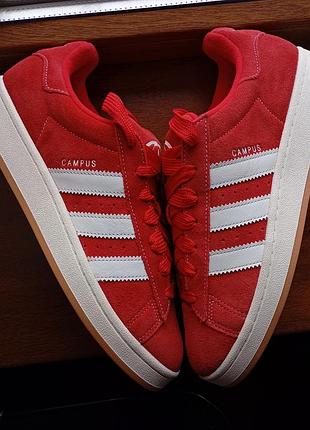 Кросівки adidas campus 00s ho3474 оригінал р.45, 44 нові натуральна замша червоні
