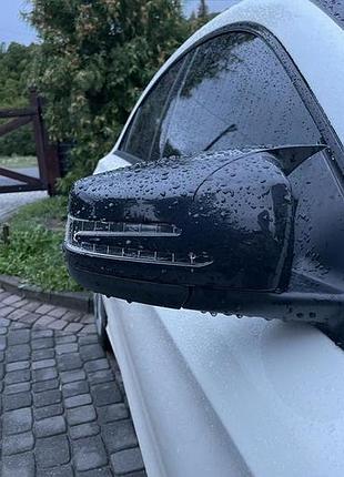 Накладки на зеркала amg-look (2 шт) для mercedes gla x156 2014-2019 гг