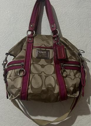 Coach poppy signature вінтажна сумка