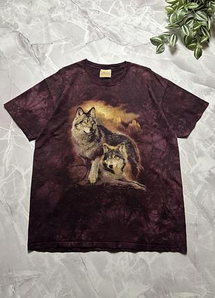 Футболка the mountain vintage з вовками вінтаж