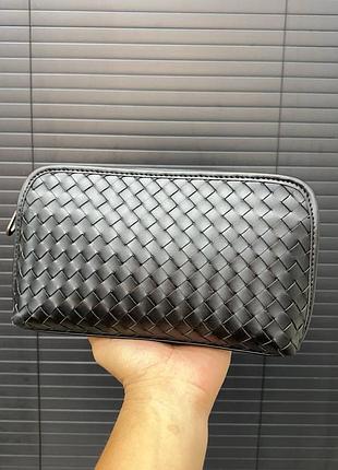 Чоловіча шкіряна сумка клатч bottega veneta