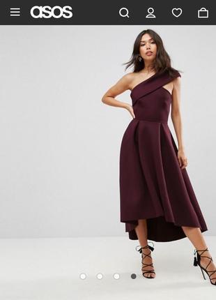 Бордовое платье asos4 фото