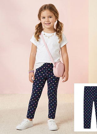 Лосины сердечки  легенсы брюки штаны джегенсы для девочки гамаши