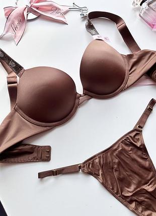 Комплект victoria’s secret стрази камни з камінцями  набір набор білизна вікторія сікрет белье виктория сикрет бюст