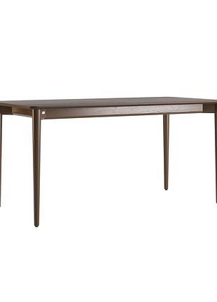 Стол раскладной silva 160+40 x 80 темный орех