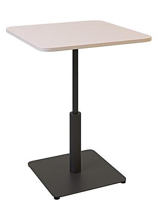 Стол ibiza soft light 60x60 черный металл / кашемир дсп