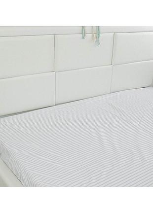 Простирадло на гумці 160x200 см блакитна смужка