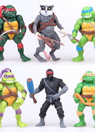 Игрушки черепашки нинзя набор фигурок 6шт.