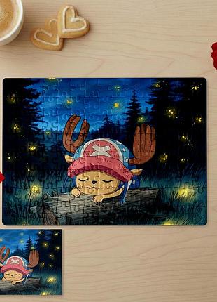 Пазл с аниме персонажем 20х29 (а4) «тони тони чоппер» (tony tony chopper) -персонализированный пазл, подарок для фанатов one piecе