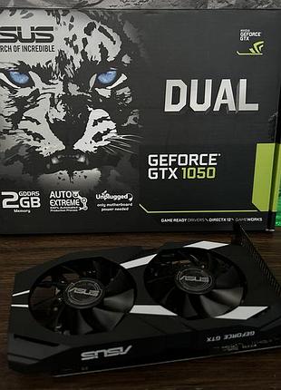Видеокарта gtx 1050 2gb asus dual (dual-gtx1050-2g-v2) б/у