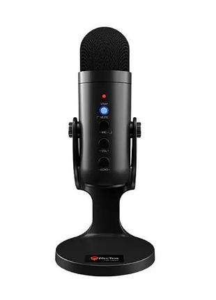 Игровой микрофон meetion mc20 usb type-c 3.5 мм rgb для стрима и гейминга