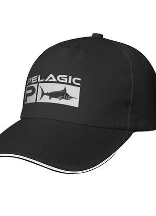 Кепка, бейсболка pelagic (55-58) чорно-сірий