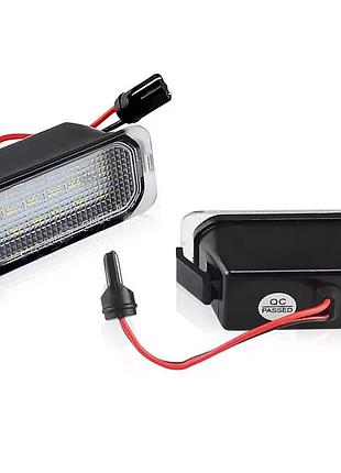 Led подсветка номера ford focus, fiesta, kuga, mondeo, s-max, c-max (комплект 2-шт)