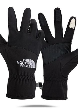 Сенсорные непродуваемые перчатки the north face (windstopper) размер xl