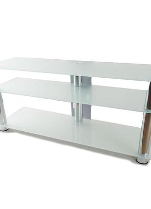 Тумба под tv из стекла 1250х350х569 commus аскет mx satin chr