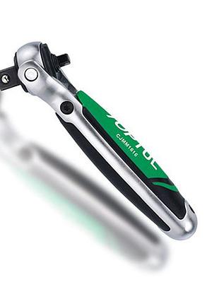 Тріскачка 1/2" з шарніром (360°) toptul 72 зубця укорочена 1/4"х1/2" cjmm1616