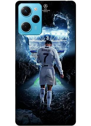 Силіконовий чохол бампер для xiaomi redmi note 12 pro speed edition з малюнком ronaldo роналдо