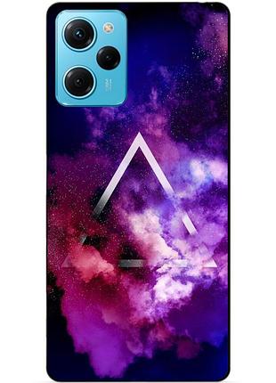 Силиконовый чехол бампер для xiaomi redmi note 12 pro speed edition с рисунком космос галактика
