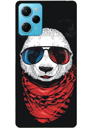 Силиконовый чехол бампер для xiaomi redmi note 12 pro speed edition с рисунком панда