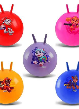 Мяч для фитнеса арт.pb2108 (40 шт) paw patrol 45 см рожки 6 видов
