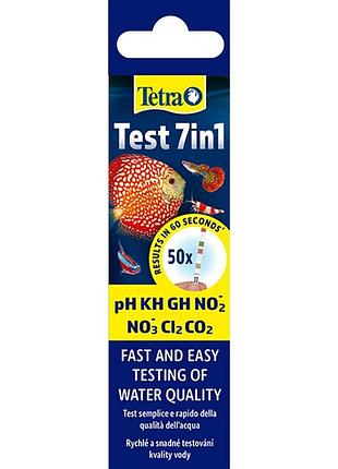 Набір тестів tetra test 7in1 для акваріумів для вимірювання параметрів води індикаторні