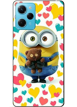 Силиконовый чехол бампер для xiaomi redmi note 12 pro speed edition с рисунком миньон боб minion