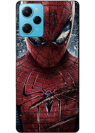 Силиконовый чехол бампер для xiaomi redmi note 12 pro speed edition человек паук spider man